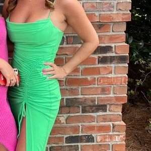 Zara draped midi dress